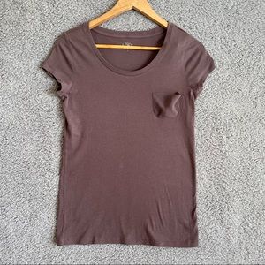 Ann Taylor Loft Short Sleeve Tee with Sheer Pocket
